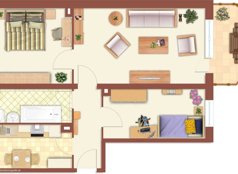 Wohnung zur Miete 355 € 3 Zimmer 59,1 m²<br/>Wohnfläche 3.<br/>Geschoss ab sofort<br/>Verfügbarkeit Riefstahlstr. 18 Neustrelitz Neustrelitz 17235
