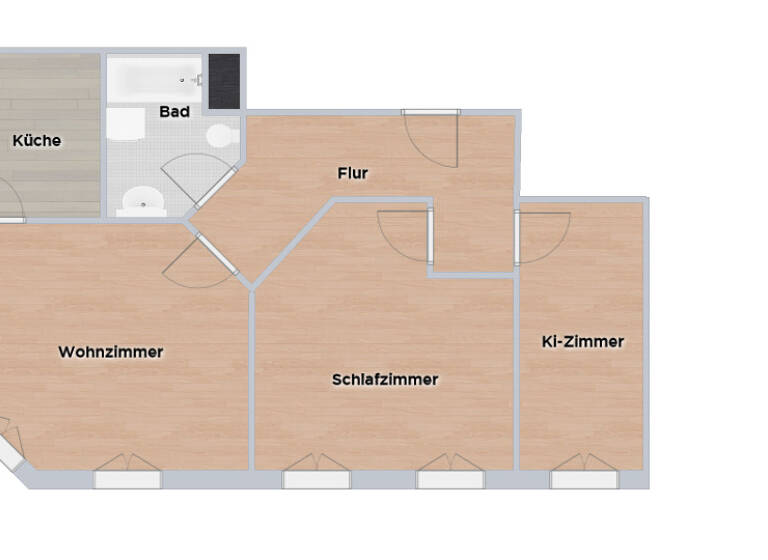 Wohnung zum Kauf 190.000 € 3 Zimmer 69,4 m² 3. Geschoss Neulindenau Leipzig 04179
