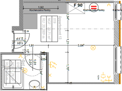 Wohnung zur Miete 410 € 1 Zimmer 30 m²<br/>Wohnfläche 2.<br/>Geschoss Am Drosselberg 45 Melchendorf Erfurt 99097