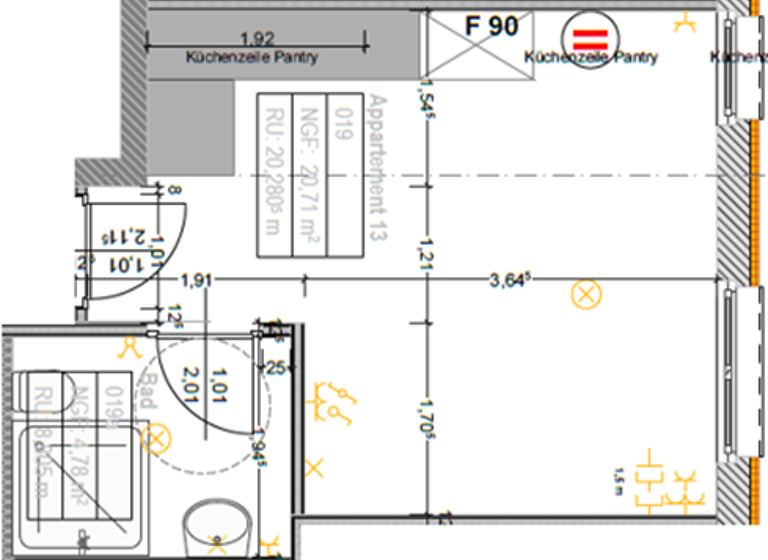 Studio zur Miete 410 € 1 Zimmer 30 m² 2. Geschoss Am Drosselberg 45 Melchendorf Erfurt 99097