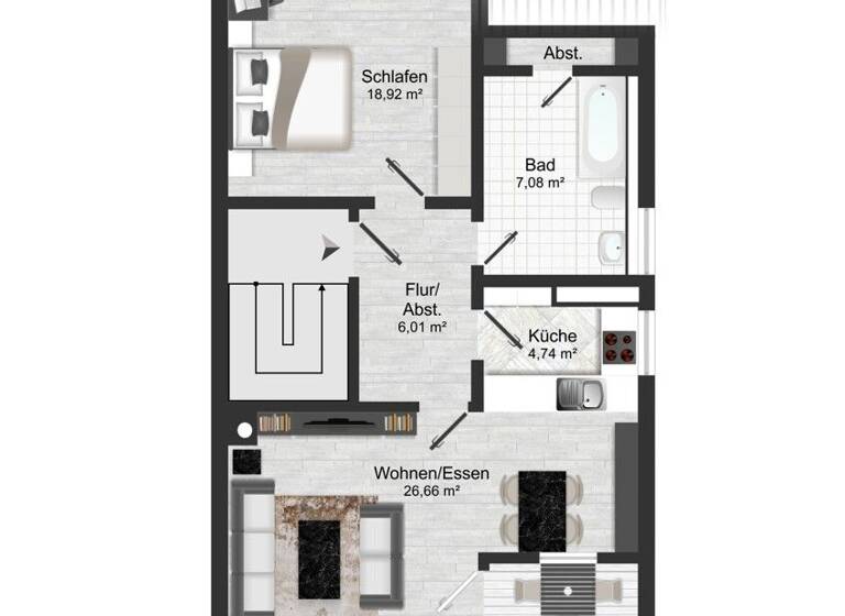 Wohnung zum Kauf provisionsfrei 290.000 € 2 Zimmer 65,8 m² Laubenheim Mainz 55130