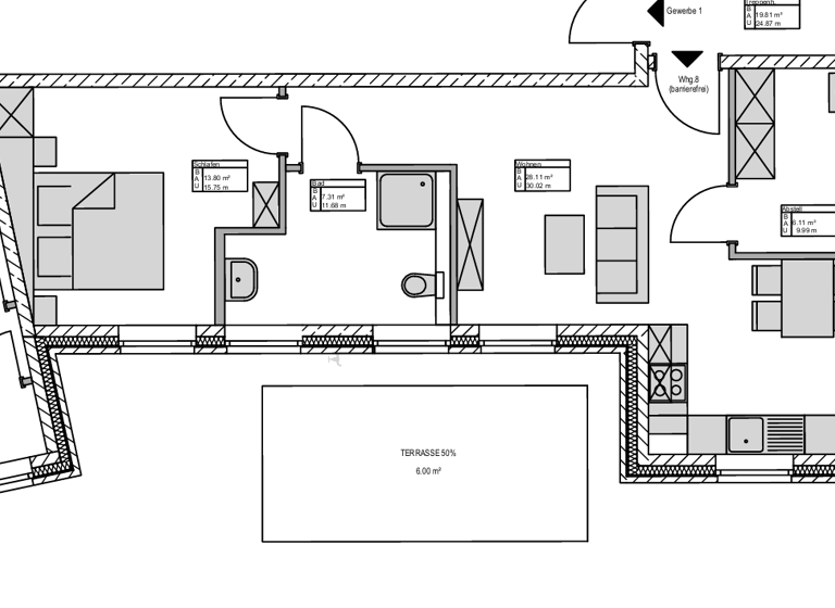 Wohnung zur Miete - Erstbezug 1.650 € 2 Zimmer 60,9 m² EG frei ab sofort Listlandstraße 14 List auf Sylt 25992