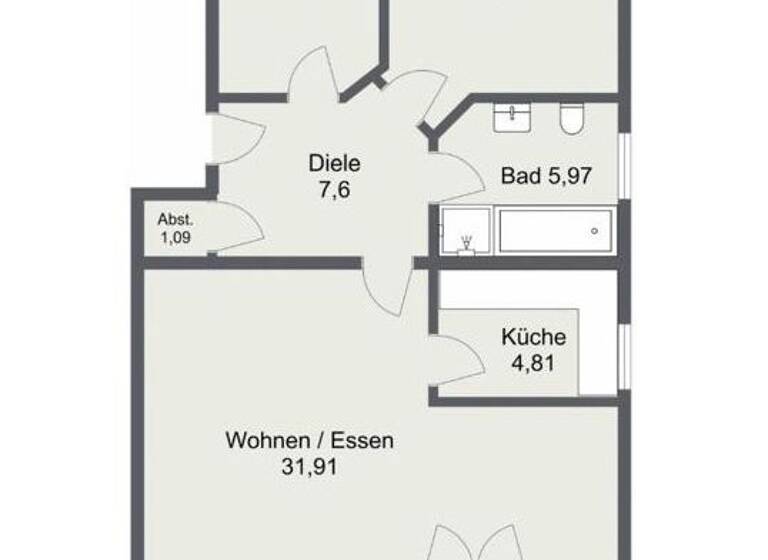 Wohnung zur Miete 1.178 € 3 Zimmer 76,9 m² Geschoss 1/2 frei ab 01.08.2026 Hepberg 85120