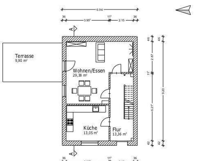 Haus zum Kauf 369.900 € 4 Zimmer 112 m² 364 m² Grundstück frei ab sofort Weststadt Osnabrück 49078