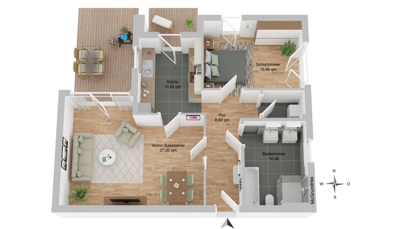 Wohnung zum Kauf 349.000 € 2 Zimmer 78 m²<br/>Wohnfläche EG<br/>Geschoss Bardowick 21357