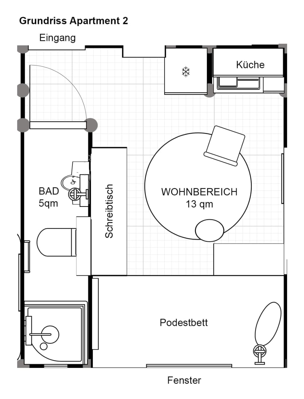 Wohnung zur Miete Wohnen auf Zeit 1.200 € 1 Zimmer 15 m²<br/>Wohnfläche 01.06.2025<br/>Verfügbarkeit Stellinger Weg Eimsbüttel Hamburg 20255