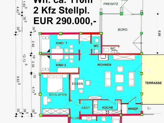 Terrassenwohnung zum Kauf provisionsfrei 290.000 € 4 Zimmer 110 m² EG Hemhofen Hemhofen 91334