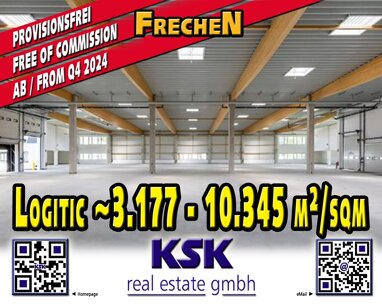 Logistikzentrum zur Miete provisionsfrei 3.177 m² Lagerfläche teilbar von 3.177 m² bis 10.345 m² Innenstadt Frechen 50226