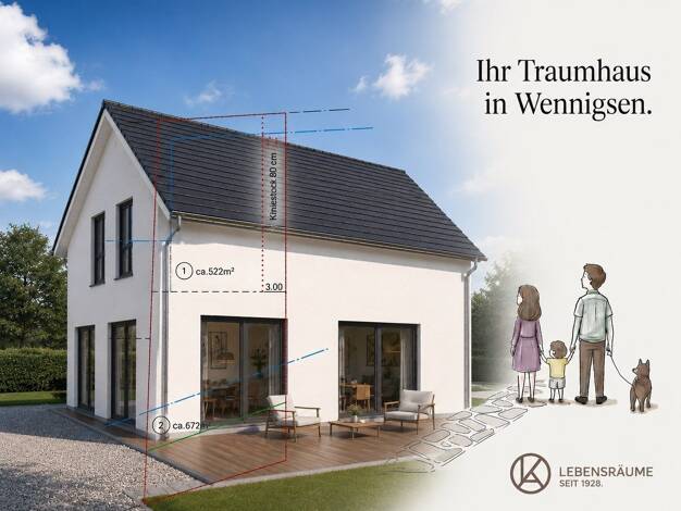 Grundstück zum Kauf 192.135 € 672 m² Grundstück Wennigsen Wennigsen (Deister) 30974