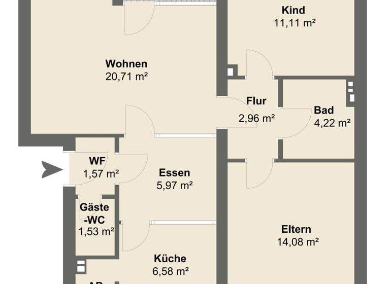 Wohnung zum Kauf 128.000 € 3 Zimmer 70 m² 2. Geschoss Oerlinghausen 33813