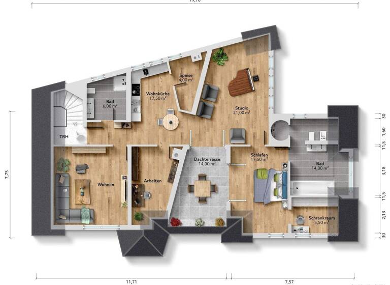 Wohnung zum Kauf 200.000 € 4 Zimmer 124 m² Niederstetten 97996