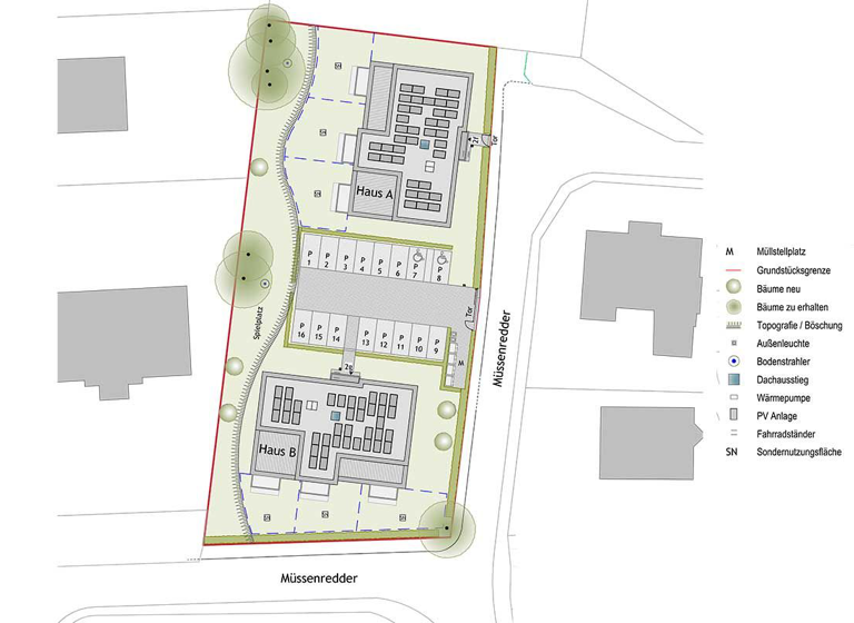 Neubauprojekt zum Kauf Müssenredder 2f-g Poppenbüttel Hamburg 22399
