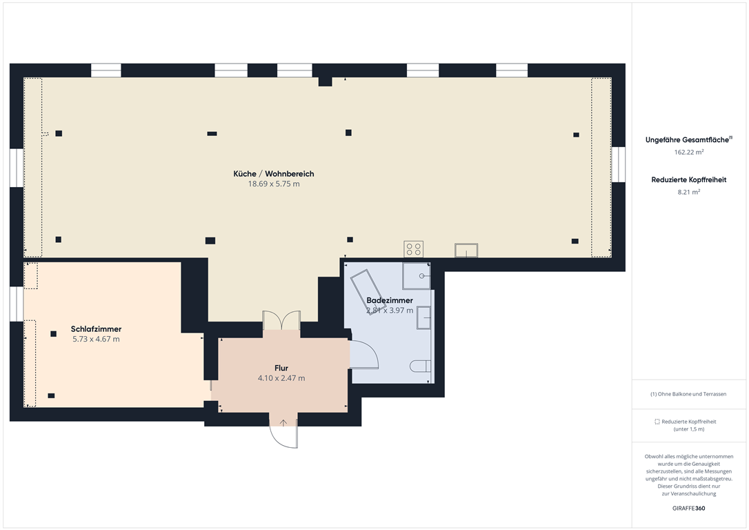 Loft zur Miete 1.650 € 2 Zimmer 150 m² frei ab sofort Buch Tacherting 83342