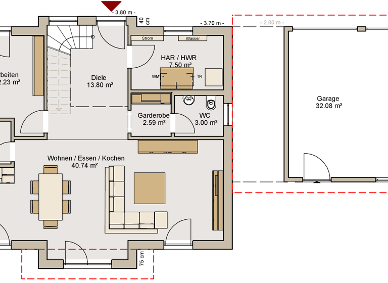 Villa zum Kauf - Erstbezug provisionsfrei 1.390.000 € 7 Zimmer 160 m² 400 m² Grundstück frei ab 31.12.2026 Trudering-Riem München 81825