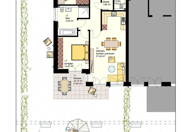 Wohnung zum Kauf 449.000 € 3 Zimmer 92 m² Bendestorf 21227