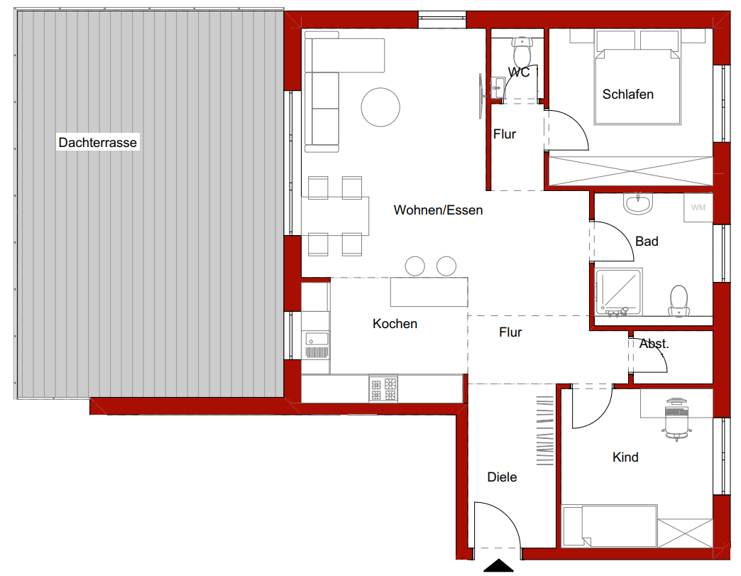 Penthouse zum Kauf provisionsfrei 448.000 € 3 Zimmer 100,8 m²<br/>Wohnfläche Donaueschingen Donaueschingen 78166