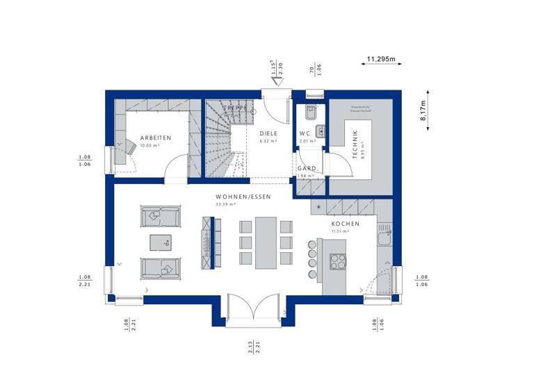 Einfamilienhaus zum Kauf 746.497 € 5 Zimmer 155 m² 750 m² Grundstück Oberlethe I Wardenburg 26203