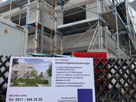 Wohnung zum Kauf - Neubau provisionsfrei 369.000 € 2 Zimmer 59 m² 1. Geschoss Alte Reutstraße 135 Ronhof Fürth 90765