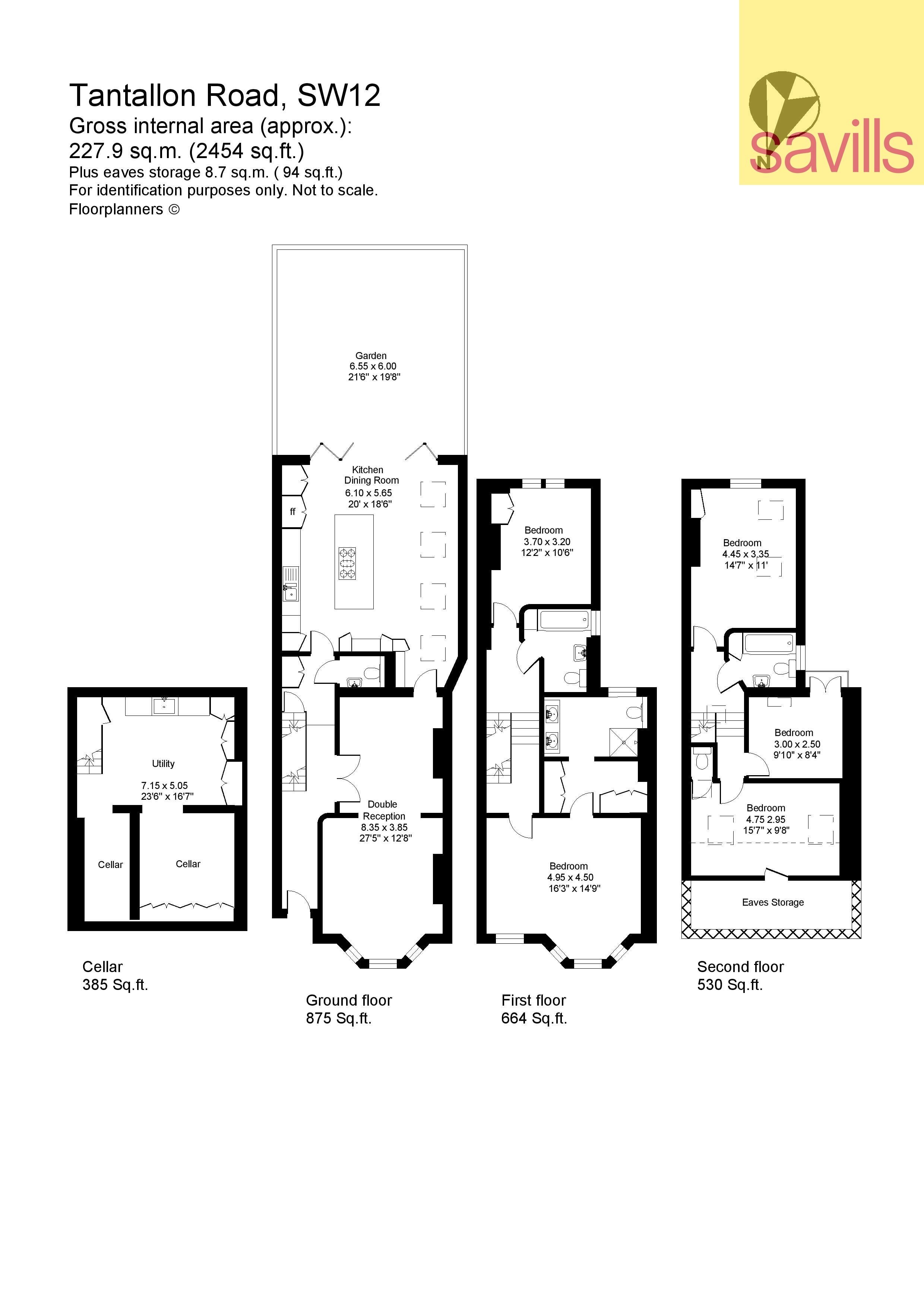 Haus zum Kauf provisionsfrei 2.200.205 € 6 Zimmer 228 m²<br/>Wohnfläche London SW12 8DF