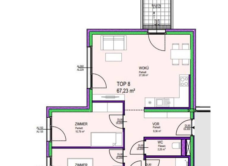 Wohnung zum Kauf 344.142 € 3 Zimmer 64,5 m² Groß-Enzersdorf 2301