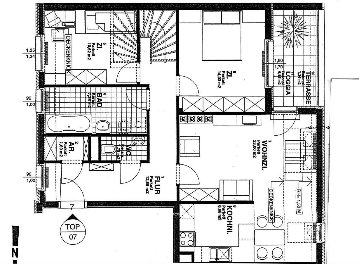 Wohnung zum Kauf 5 Zimmer 120 m²<br/>Wohnfläche 3.<br/>Geschoss Purkersdorf 3002