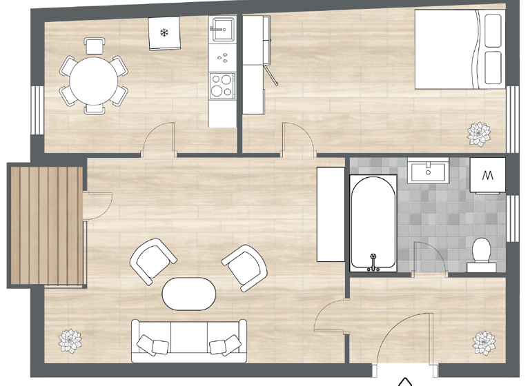 Wohnung zum Kauf 130.000 € 2 Zimmer 40,5 m² EG Erlenbach 63906