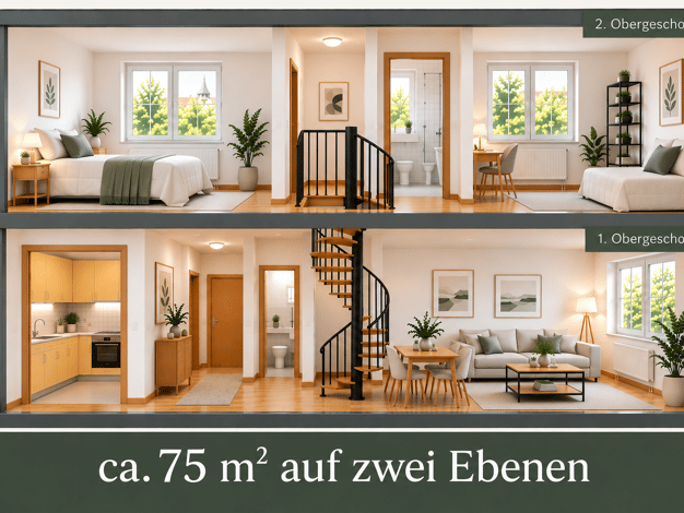 Maisonette zum Kauf provisionsfrei 259.000 € 3 Zimmer 75,2 m² Geschoss 1/6 frei ab sofort Reichelstraße 1 Zentrum-West Leipzig 04109