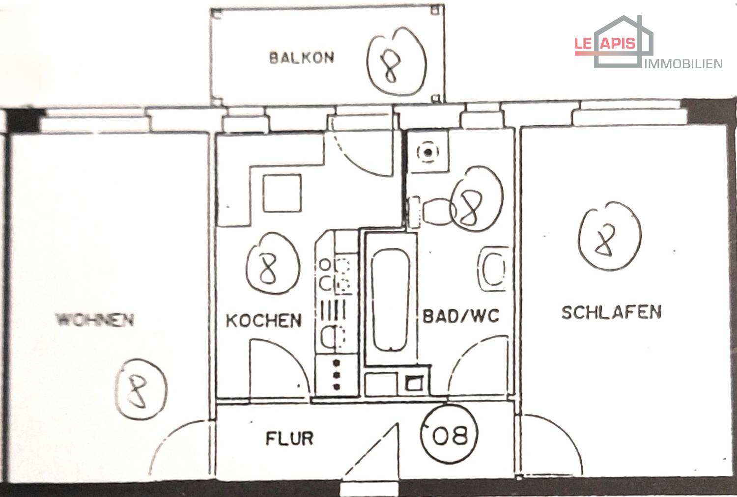 Wohnung zum Kauf 120.000 € 2 Zimmer 54,8 m²<br/>Wohnfläche Paul-Ernst-Straße 23 Wahren Leipzig 04159