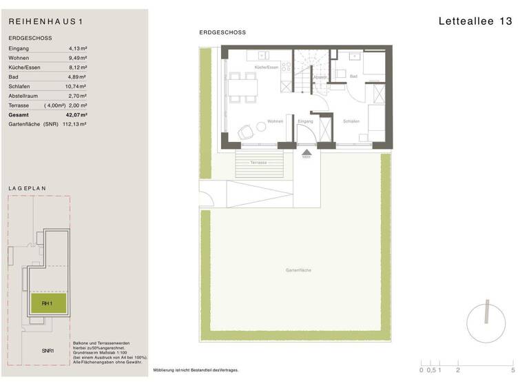 Stadthaus zum Kauf - Erstbezug provisionsfrei 799.000 € 5,5 Zimmer 118 m² frei ab sofort Letteallee 13 Reinickendorf Berlin 13409