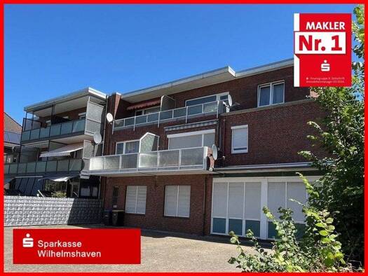 Wohnung zum Kauf 99.000 € 2 Zimmer 66,1 m² 1. Geschoss frei ab sofort Neuende Wilhelmshaven 26389