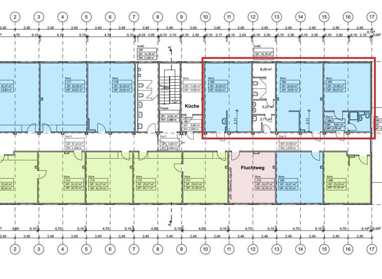 Bürofläche zur Miete provisionsfrei 6,50 € 151,2 m² Bürofläche Stötteritz Leipzig 04299