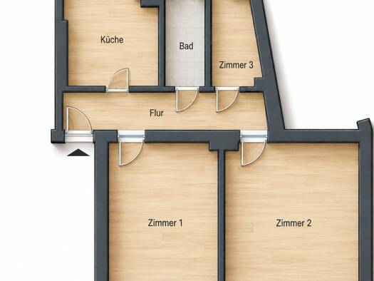 Wohnung zum Kauf 269.000 € 3 Zimmer 70 m² 1. Geschoss Adlershof Berlin 12489