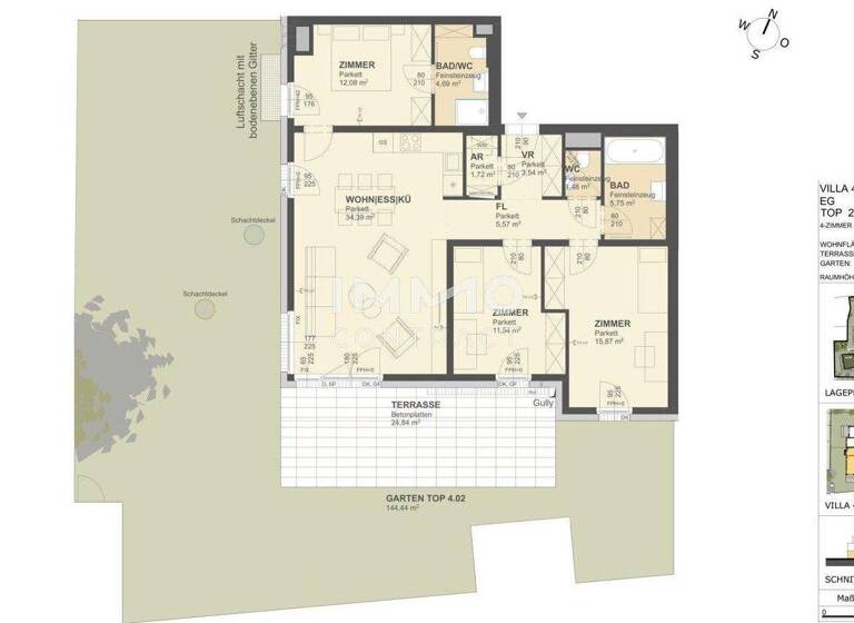 Wohnung zum Kauf - Erstbezug 630.000 € 4 Zimmer 96,6 m² Krems an der Donau 3500