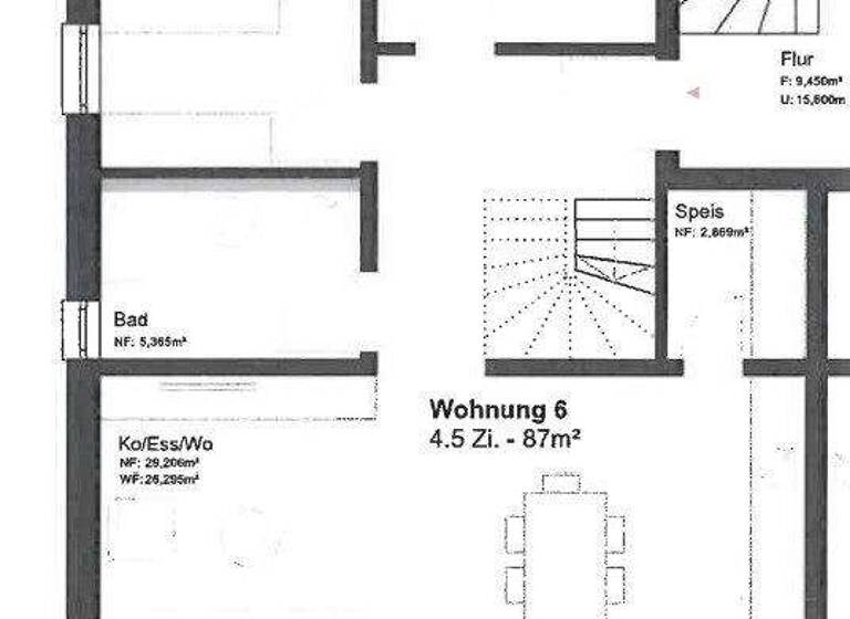Maisonette zur Miete 1.090 € 4,5 Zimmer 87 m² 2. Geschoss Ostdorf Balingen 72336
