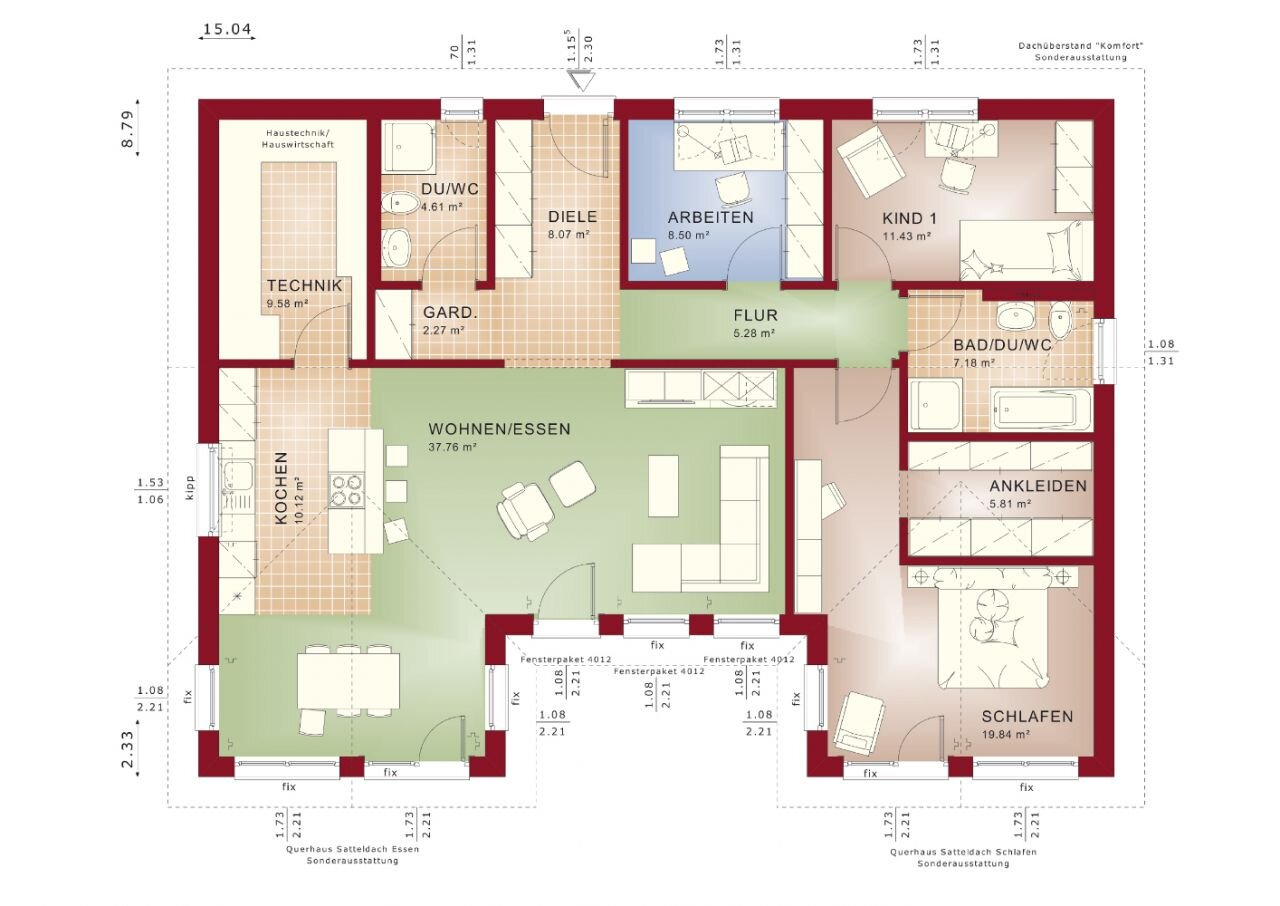 Bungalow zum Kauf provisionsfrei 565.000 € 4 Zimmer 130,5 m²<br/>Wohnfläche 700 m²<br/>Grundstück Hackenstedt Holle 31188