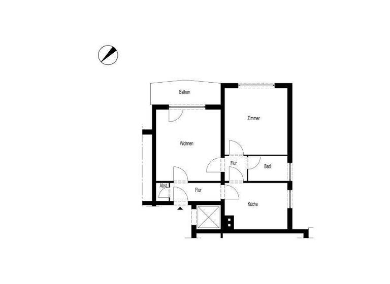 Wohnung zur Miete 375 € 2 Zimmer 57 m² frei ab 01.05.2026 Volmestraße 113 Brügge Lüdenscheid 58515