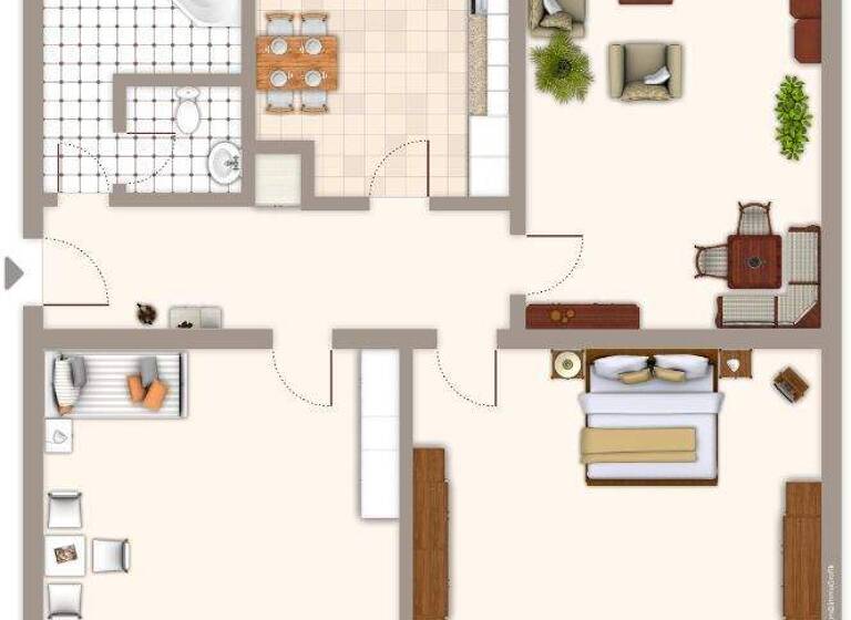 Wohnung zur Miete 709 € 3 Zimmer 74,4 m² EG Karolingerstraße 12 Geneicken Mönchengladbach 41238