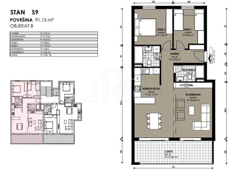 Wohnung zum Kauf 4 Zimmer 3. Geschoss Zivogosce
