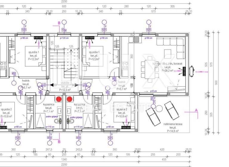 Wohnung zum Kauf 322.525 € 3 Zimmer 92 m² Privlaka