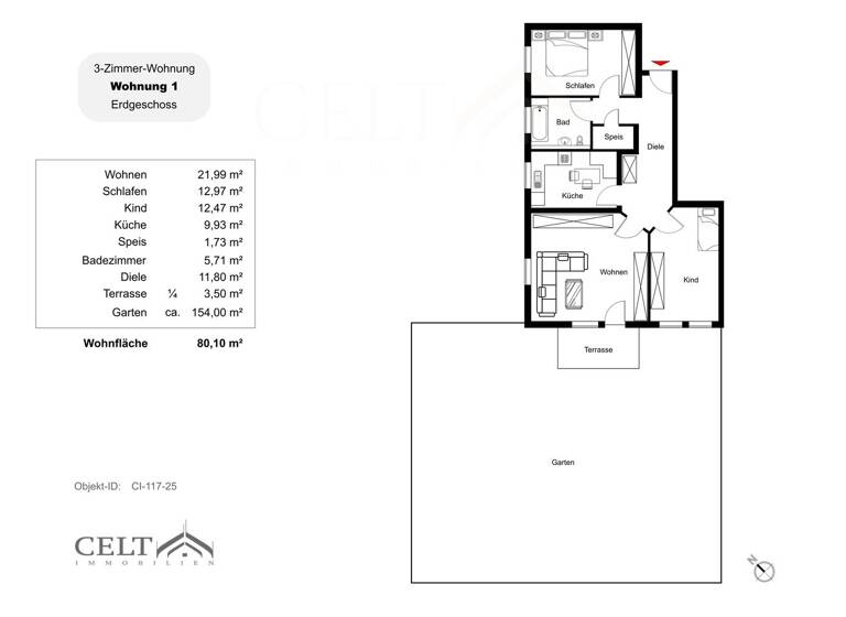 Wohnung zum Kauf 184.000 € 3 Zimmer 80,1 m² frei ab sofort Osterhofen 94486