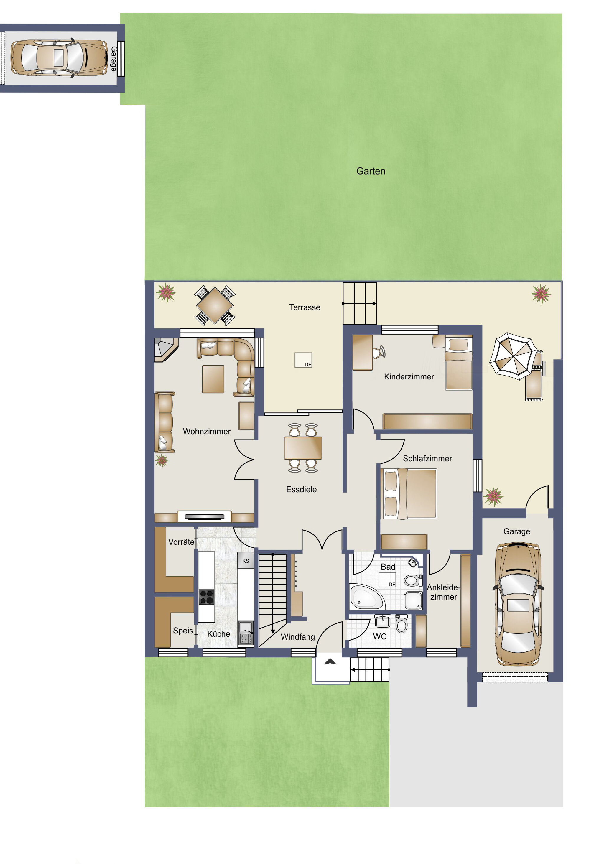 Bungalow zum Kauf 820.000 € 4,5 Zimmer 134 m²<br/>Wohnfläche 550 m²<br/>Grundstück ab sofort<br/>Verfügbarkeit Schmausenbuckstr. Nürnberg 90480