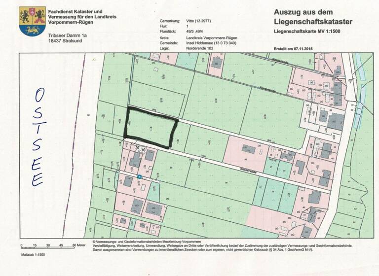 Grundstück zum Kauf 1.500.000 € 1.761 m² Grundstück Vitte, Hiddensee Vitte auf Hiddensee 18565