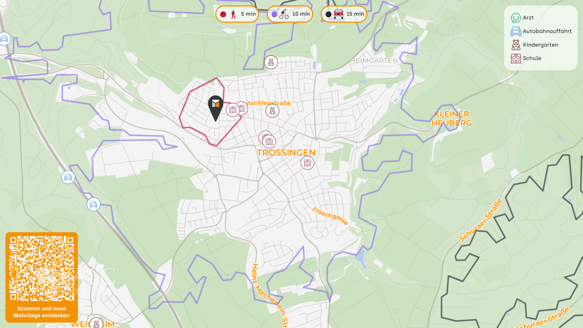 Wohnung zum Kauf 139.000 € 3 Zimmer 62 m²<br/>Wohnfläche 1.<br/>Geschoss Trossingen Trossingen 78647