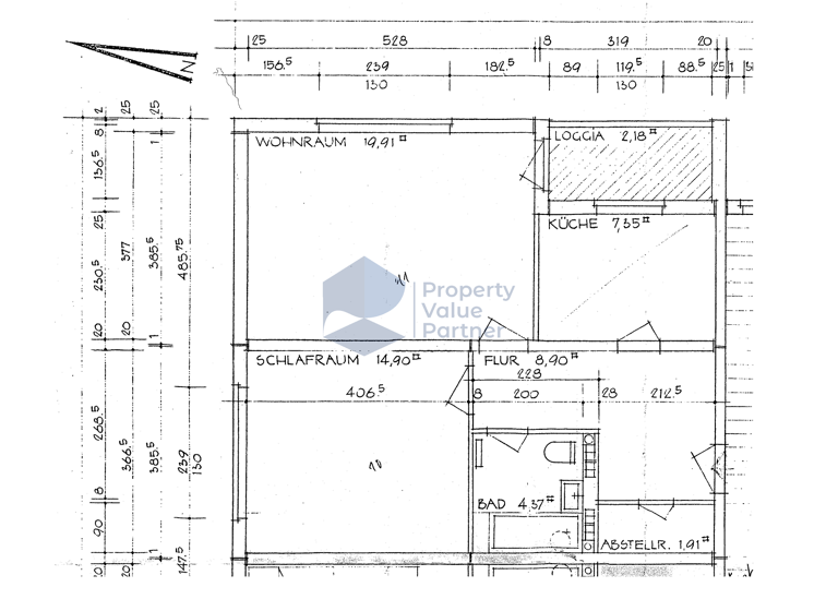Wohnung zur Miete 536 € 2 Zimmer 59,5 m² 2. Geschoss Rabenberg Wolfsburg 38444