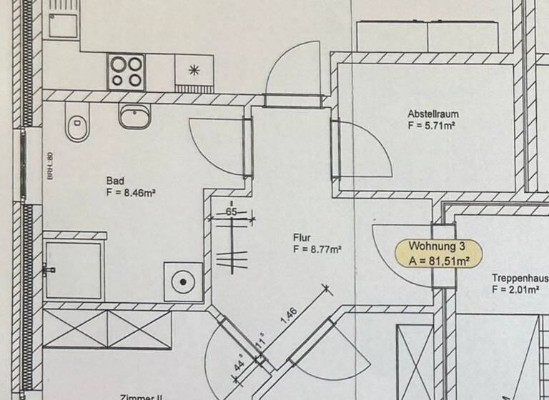 Wohnung zur Miete 900 € 3 Zimmer 81,5 m² Geschoss 1/2 frei ab 01.08.2026 Tönning 25832