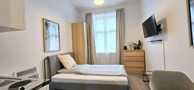 Studio zur Miete Wohnen auf Zeit 700 € 1 Zimmer 18 m² frei ab 15.10.2025 Luxemburgerallee 00 Ostend Frankfurt am Main 60529
