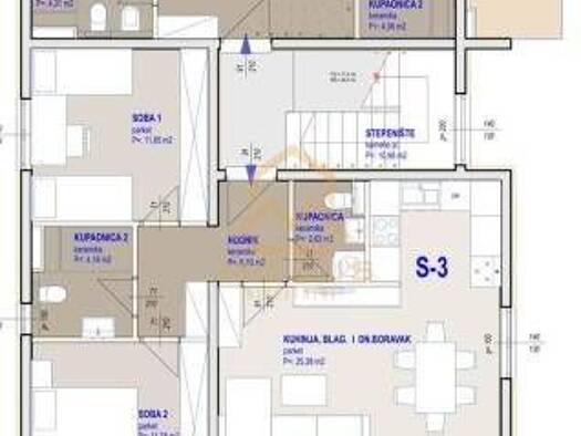 Wohnung zum Kauf - Erstbezug 217.000 € 2 Zimmer 64,2 m² Geschoss 2/3 Kaštel Gomilica 21213