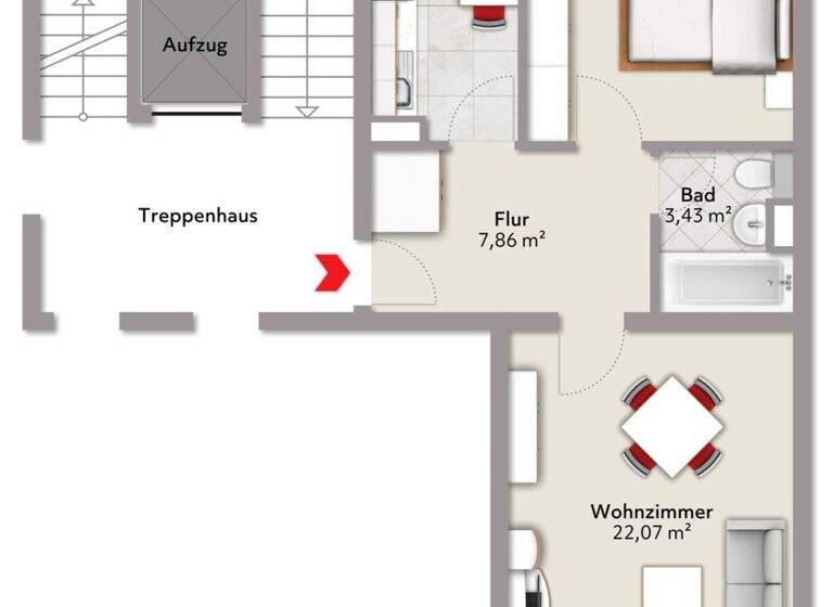 Wohnung zum Kauf 330.000 € 2 Zimmer 56,8 m² frei ab sofort Lohhof Unterschleißheim 85716