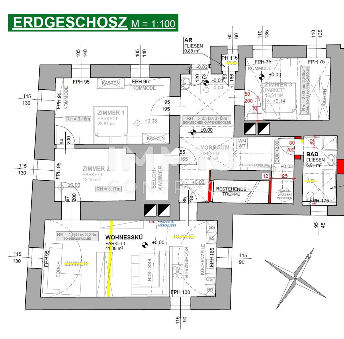 Wohnung zur Miete 1.427 € 4 Zimmer 130 m²<br/>Wohnfläche 01.04.2025<br/>Verfügbarkeit Haindorf 3388