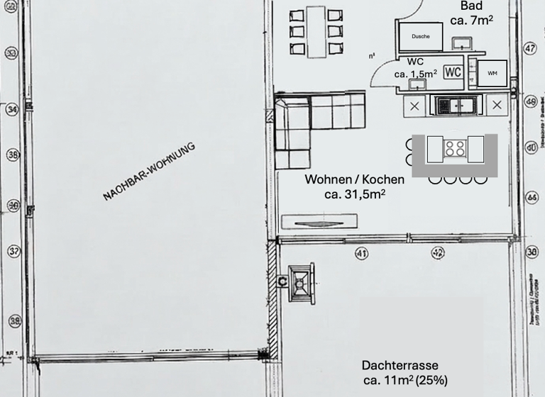 Penthouse zur Miete 1.690 € 3 Zimmer 95 m² Geschoss 2/2 frei ab 01.05.2026 Heroldsberg 90562